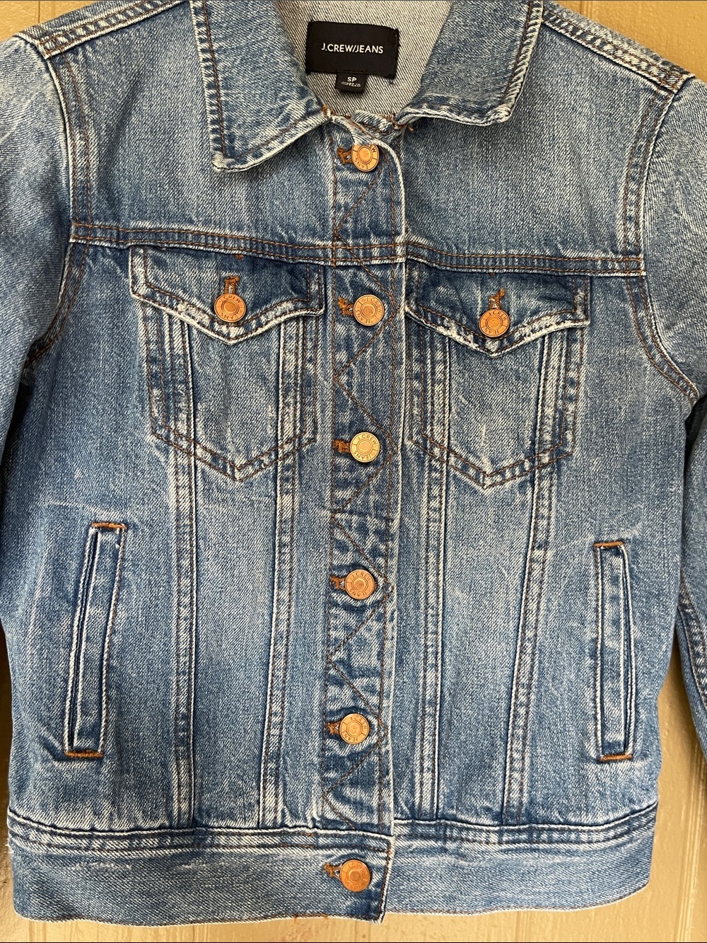 J. Crew Light Blue Denim Jacket Size S - Picture 5 of 8